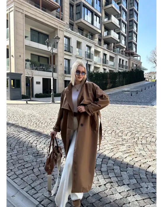 Edela Kahve Premium Trençkot