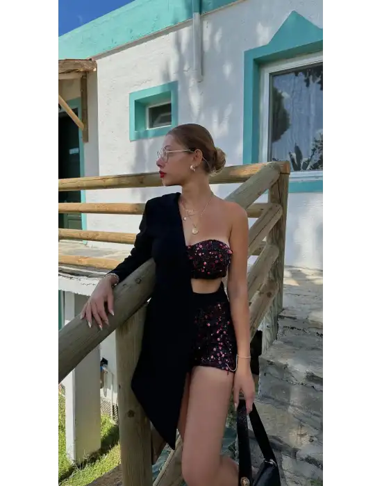 Emma Tasarım Payet Ceket Elbise