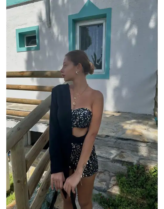 Emma Tasarım Payet Ceket Elbise