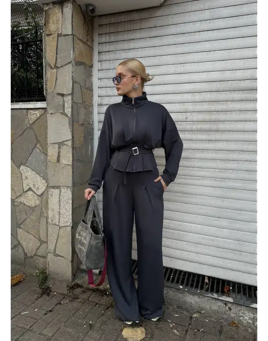 Eva Füme Bel Kemerli İkili Modal Takım