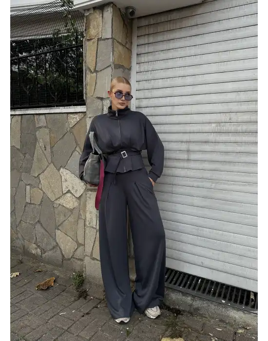 Eva Füme Bel Kemerli İkili Modal Takım