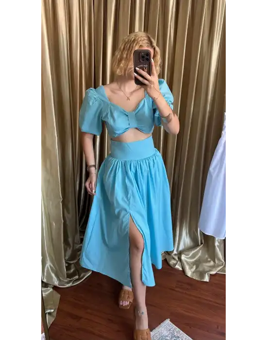 Flora İkili Poplin Takım