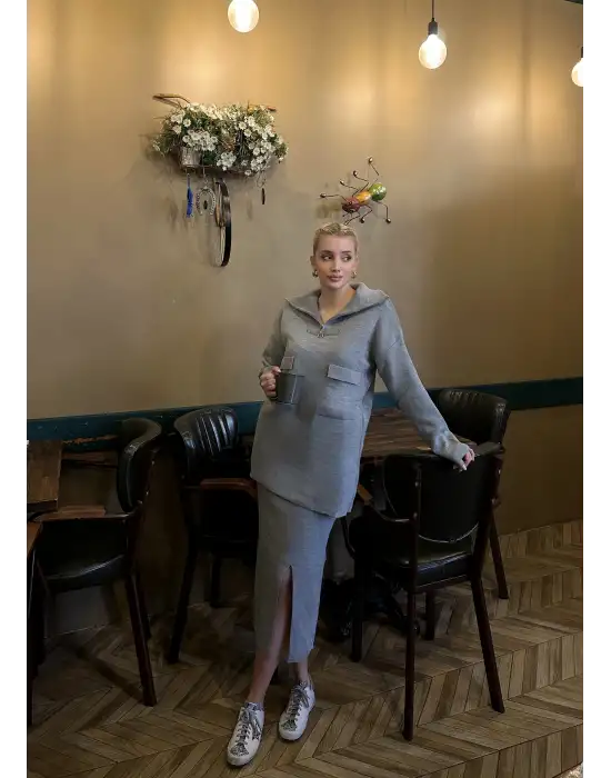 Fraser Gri Etek/Kazak İkili Takım