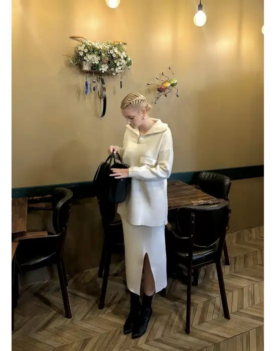 Fraser Taş Etek/Kazak İkili Takım