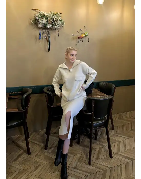 Fraser Taş Etek/Kazak İkili Takım