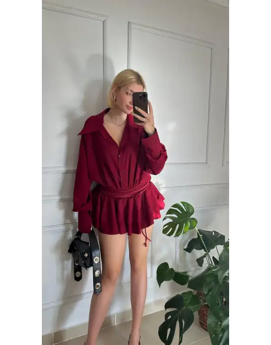 Jessica Bordo Tasarım Gömlek Elbise