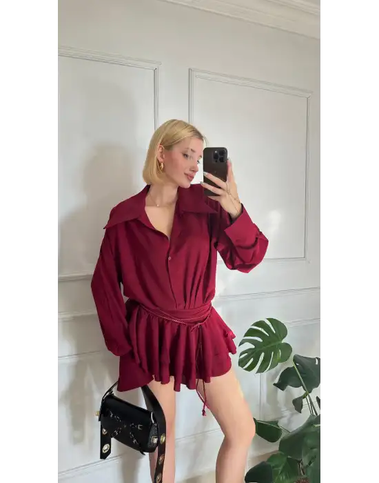 Jessica Bordo Tasarım Gömlek Elbise