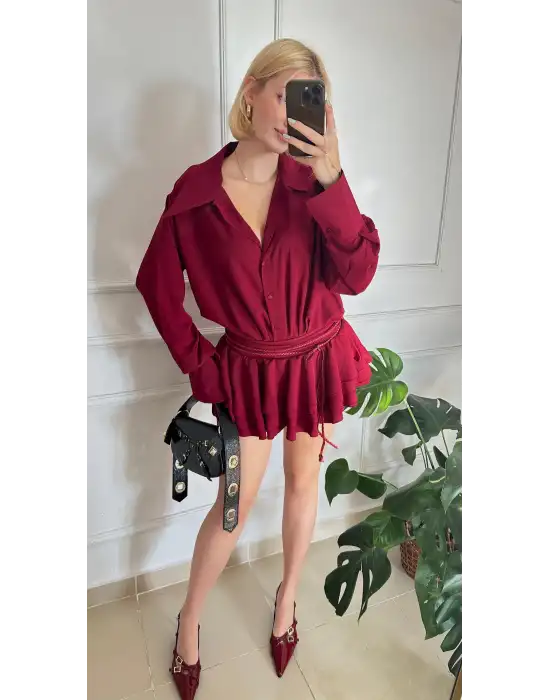 Jessica Bordo Tasarım Gömlek Elbise