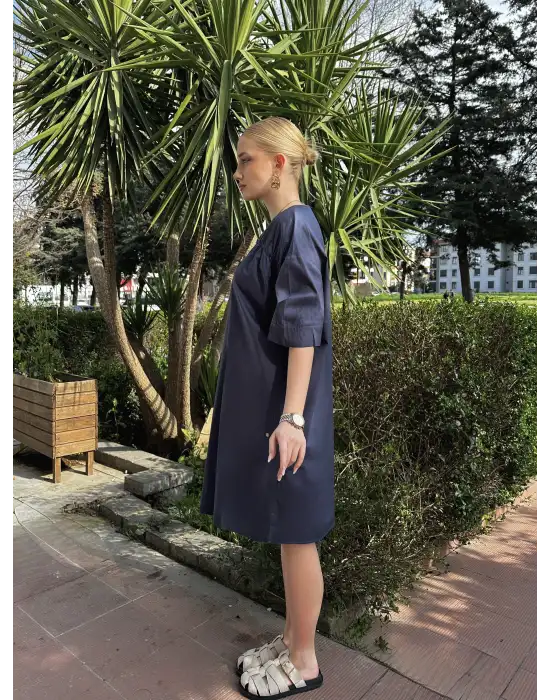 Laci Poplin Oversize Elbise