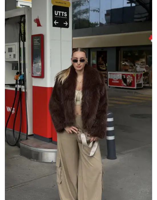 Lavinia Acı Kahve Premium Yumuş Kürk