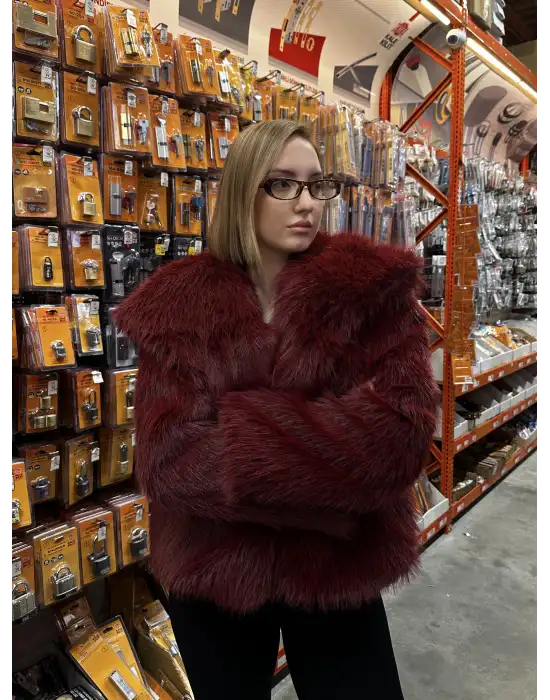 Lavinia Bordo Premium Yumuş Kürk