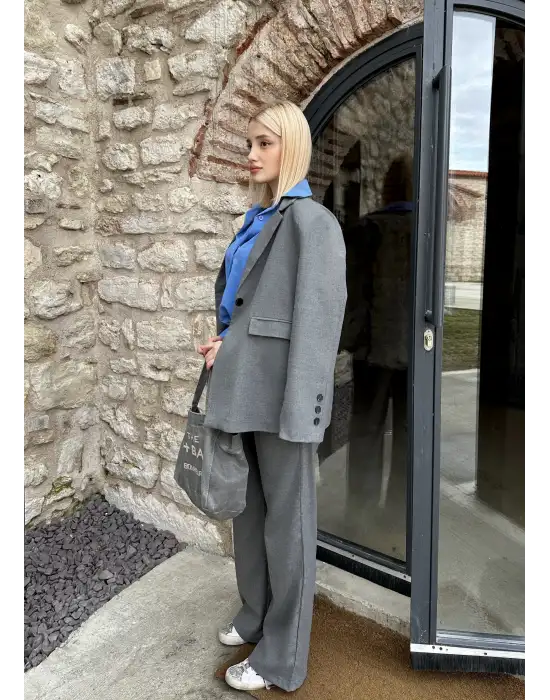 Maggie Füme Blazer Ceket/Pantolon Takım