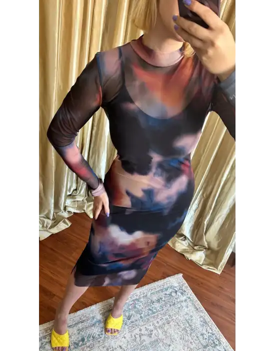 Majia İkili Tül Tasarım Elbise