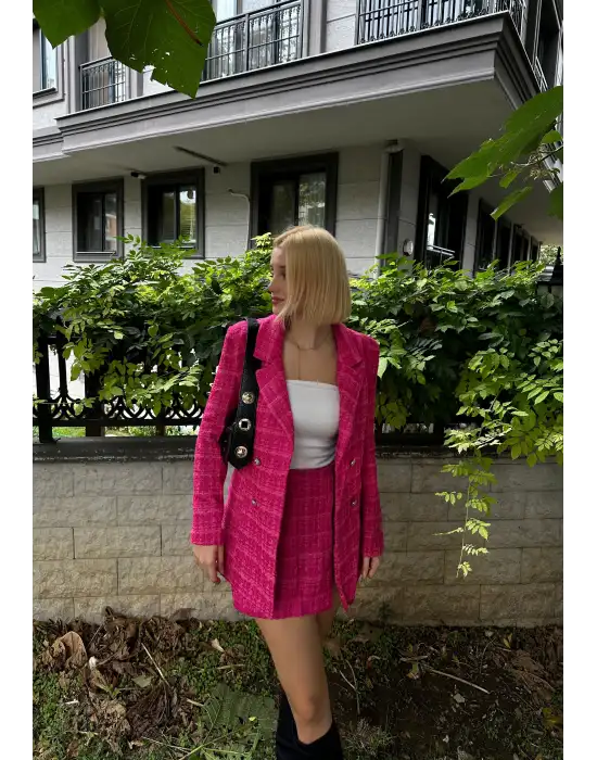 Marla Tüvit Ceket/Etek Takım