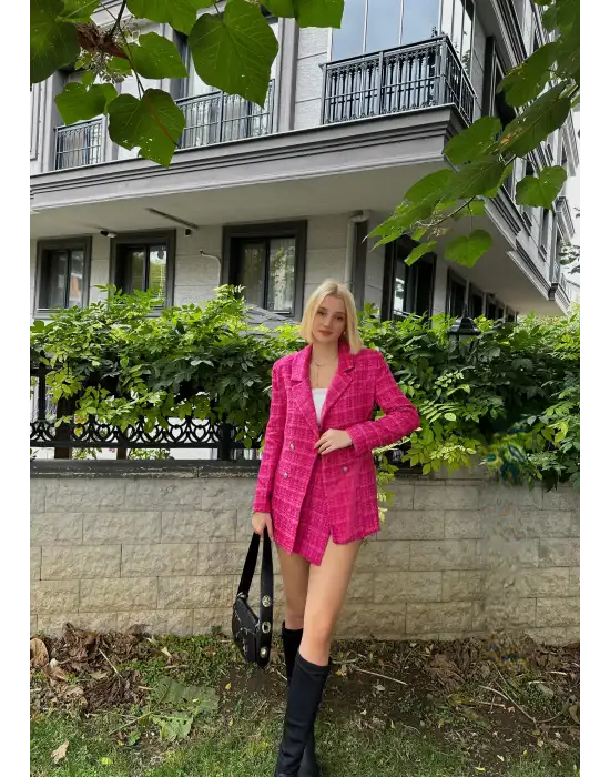 Marla Tüvit Ceket/Etek Takım