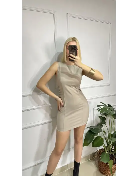 Marta Taş Drapeli Mini Elbise