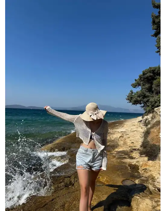 Mie Bağlamalı Hırka