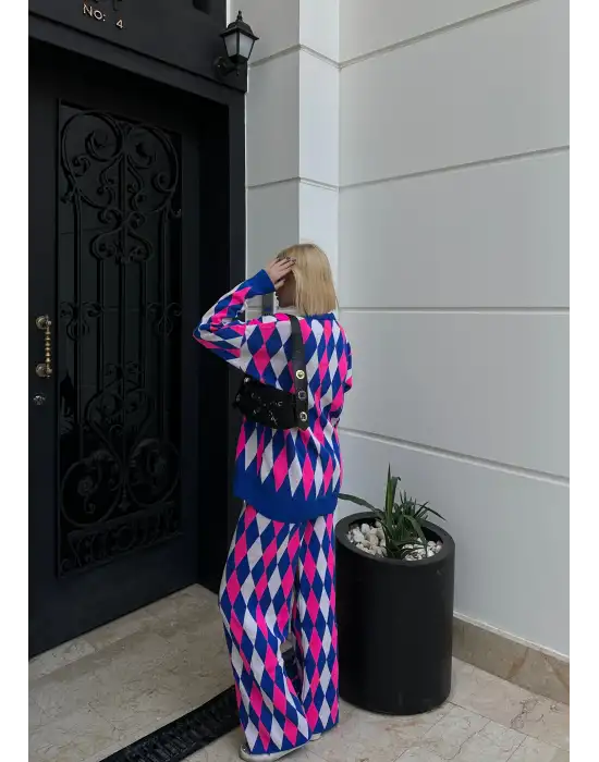 Montela Hırka/Pantolon İkili Lacivert Triko Takım