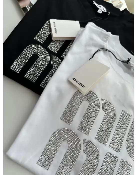 Orijinal Marka Taşlı Tshirt