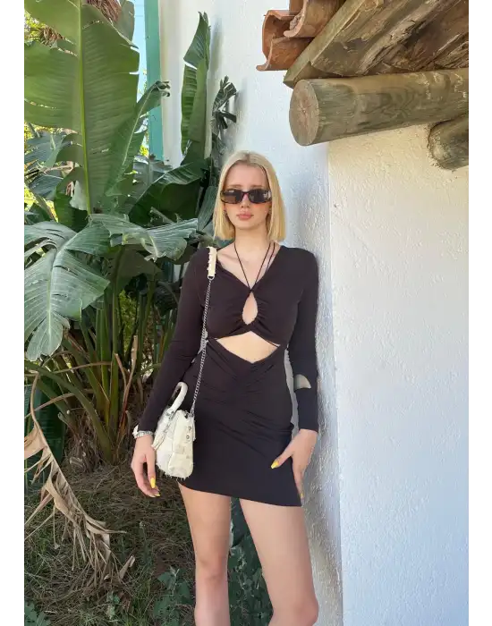 Portio Bağlama Detay Elbise