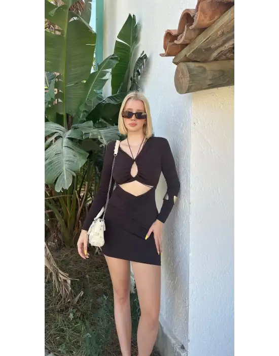 Portio Bağlama Detay Elbise