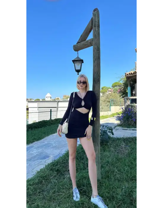 Portio Bağlama Detay Elbise