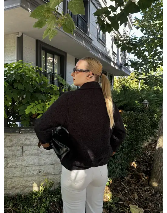 Rosa Buklet Fermuarlı Bomber Ceket