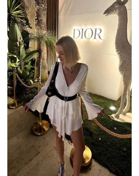 Valentia Tasarım Şortlu Kemerli Elbise