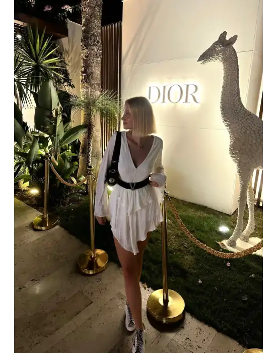 Valentia Tasarım Şortlu Kemerli Elbise