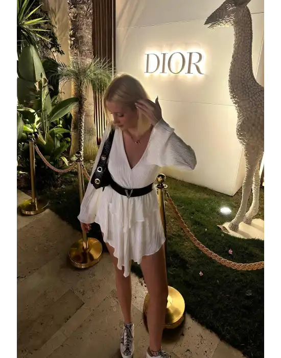 Valentia Tasarım Şortlu Kemerli Elbise