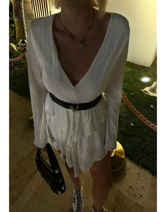 Valentia Tasarım Şortlu Kemerli Elbise