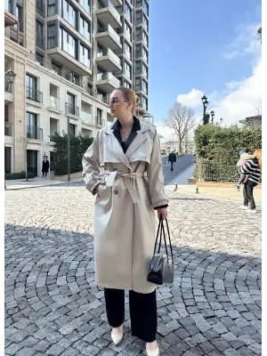 Edela Bej Premium Trençkot