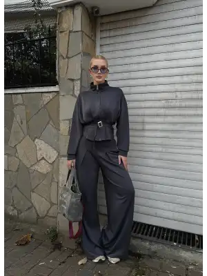 Eva Füme Bel Kemerli İkili Modal Takım