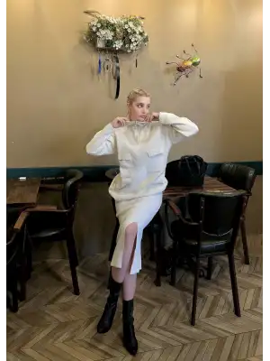 Fraser Taş Etek/Kazak İkili Takım