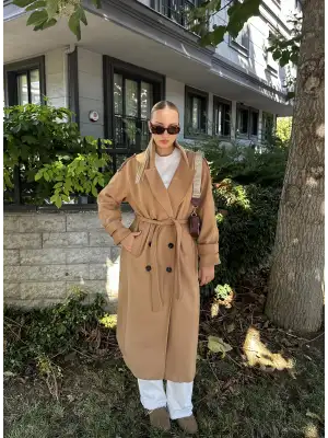 Mauro Taba Düğme Detaylı Premium Kaban