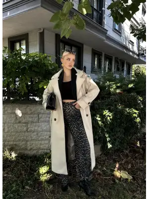 Mauro Taş Düğme Detaylı Premium Kaban