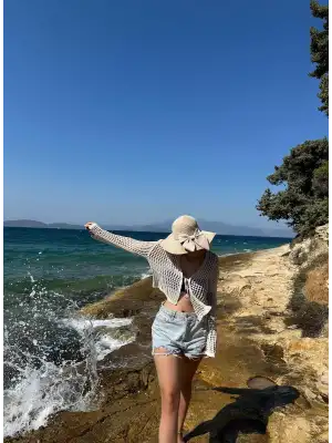 Mie Bağlamalı Hırka