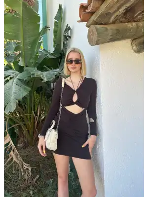 Portio Bağlama Detay Elbise