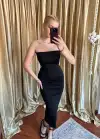 Asdo Strapless Basic Elbise
