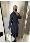 Bel Sıkmalı Füme İkili Takım