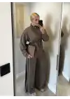 Bel Sıkmalı Vizon İkili Takım