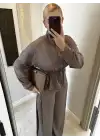 Bel Sıkmalı Vizon İkili Takım