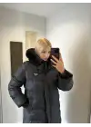 Kürklü Tam Boy Şişme Mont