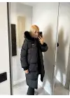 Kürklü Tam Boy Şişme Mont