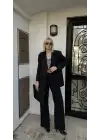 Lav Siyah Blazer İkili Takım