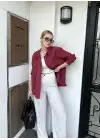 Massia Bordo Tensel Oversize Gömlek