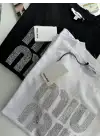 Orijinal Marka Taşlı Tshirt