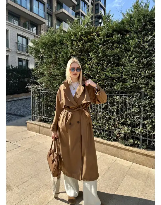 Edela Kahve Premium Trençkot