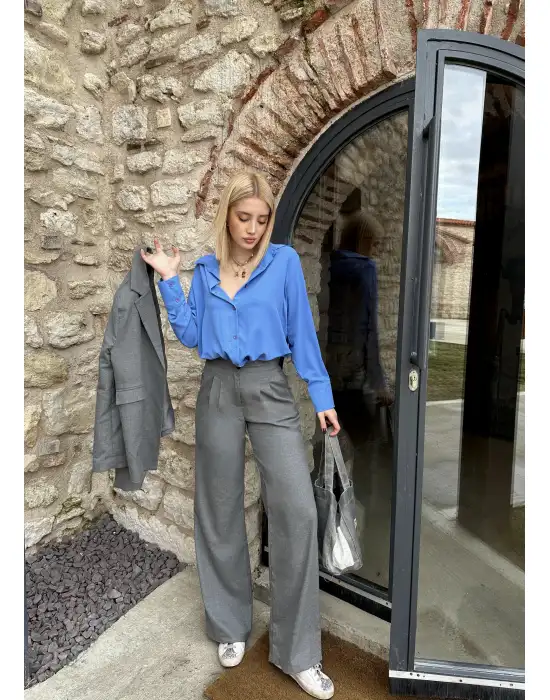 Maggie Füme Blazer Ceket/Pantolon Takım