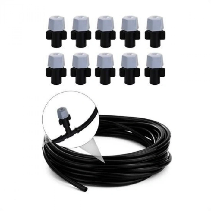 10 Metre Kendin Yap Açık Alan Serinletme ve Nemlendirme Sistemi